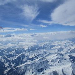 Flugwegposition um 10:10:16: Aufgenommen in der Nähe von Gemeinde St. Johann in Tirol, St. Johann in Tirol, Österreich in 3751 Meter